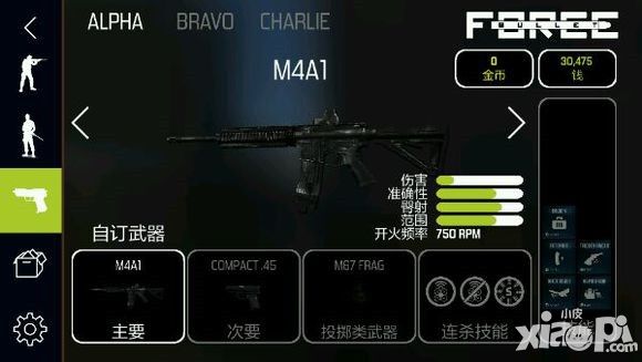 子彈力量M4A1武器配置